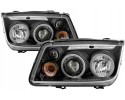Headlights LED Rings Black Tuning Lens VW Bora 1j 1998 2005 Installation side left right