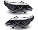 BMW 5 E60 E61 2003 2007 front lamps black ring LED 3D DTM lens H7 Catalog number of the part LPBMK4