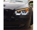 BMW 5 E60 E61 2003 2007 front lamps black ring LED 3D DTM lens H7 Car type passenger cars