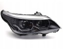 BMW 5 E60 E61 2003 2007 front lamps black ring LED 3D DTM lens H7 Type of low beam headlights traditional halogen