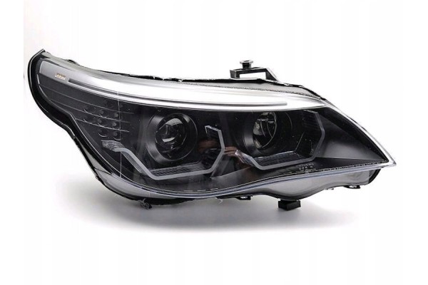 Faros delanteros Angel Eyes BMW E60 E61 03-07 Negro usado 6