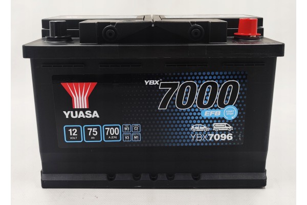 Batería Yuasa Efb Start Stop 12V 75Ah 700A YBX7096 usado 5