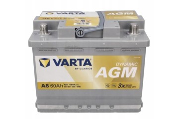CAR BATTERY VARTA SILVER AGM D52 START STOP 60AH 680A A8
