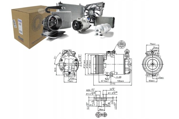 Compresor de aire acondicionado Nissens 89322 usado 7