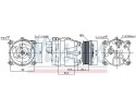 COMPRESSOR AIR CONDITIONING COMPRESSOR 89048 NISSENS Catalog number of the part 89048