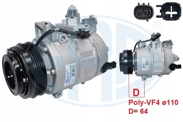 Compresor de aire acondicionado Era 670197 usado 2