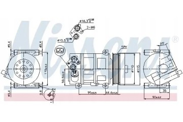 COMPRESSOR AIR CONDITIONING COMPRESSOR 89202 NISSENS Quality of parts according to GVO Q original with factory logo OEM OES