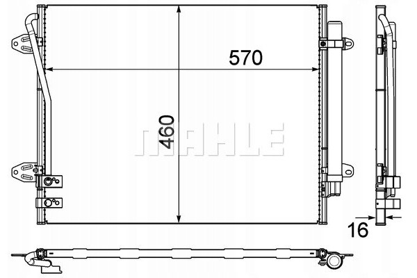 Mahle AC 734 000P Condensador, aire acondicionado usado 2