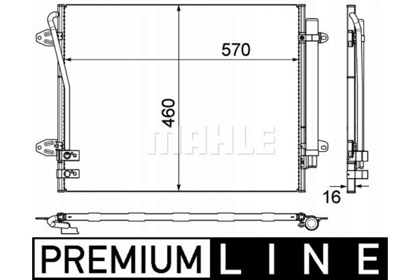 Mahle AC 734 000P Condensador, aire acondicionado usado 3