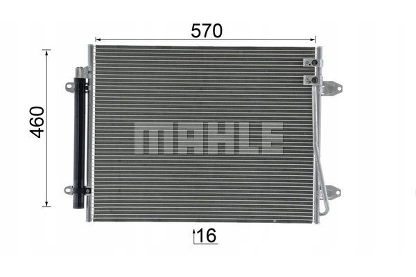 Mahle AC 734 000P Condensador, aire acondicionado