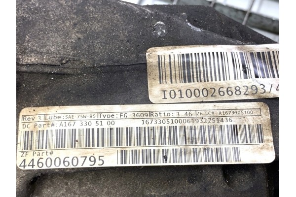 Puente Diferencial Delantero Mercedes Gle A1673305100 2.0 245CV Transmisión usado 7
