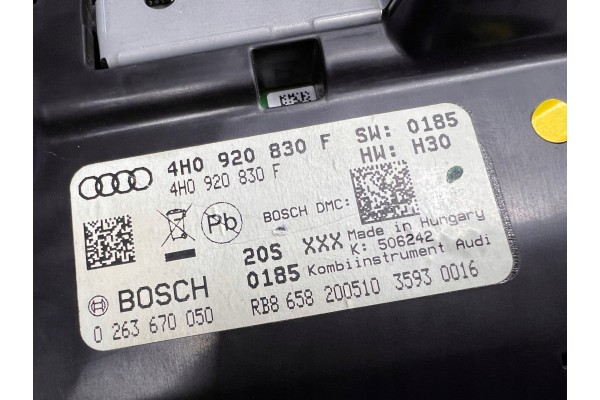 Audi A8 D4 4H 4.2 TDI Cuenta Revoluciones 4H0920830F usado 6