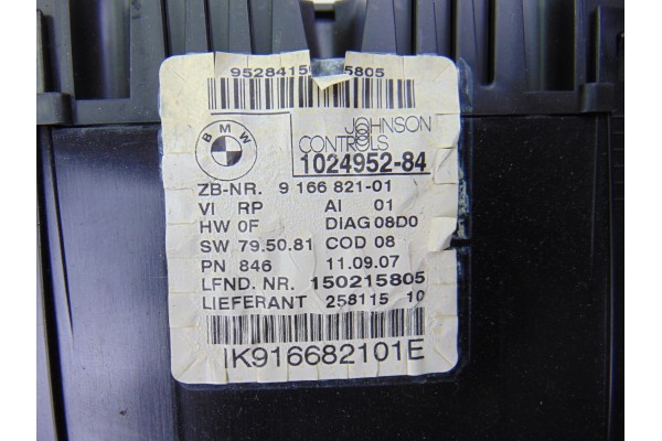 9166821 CUADRO INSTRUMENTOS BMW SERIE 1 BERLINA (E81/E87) 118d 2007 9166821 188693 BMW - 2