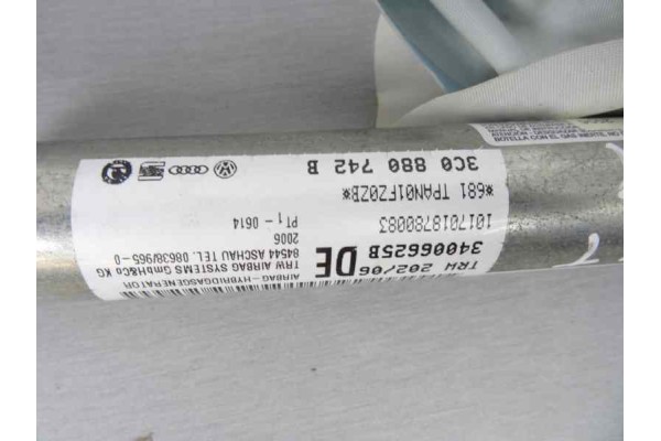 3C0880742B AIRBAG CORTINA DELANTERO DERECHO VOLKSWAGEN PASSAT VARIANT (3C5) Highline 2007 3C0880742B 163154 VOLKSWAGEN - 1