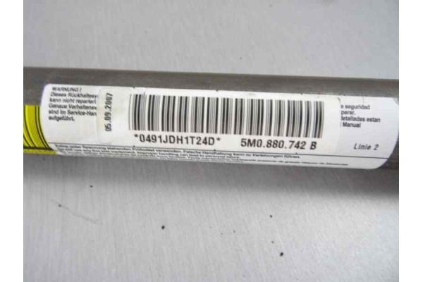 5M0880742B AIRBAG CORTINA DELANTERO DERECHO VOLKSWAGEN GOLF PLUS V (5M1)