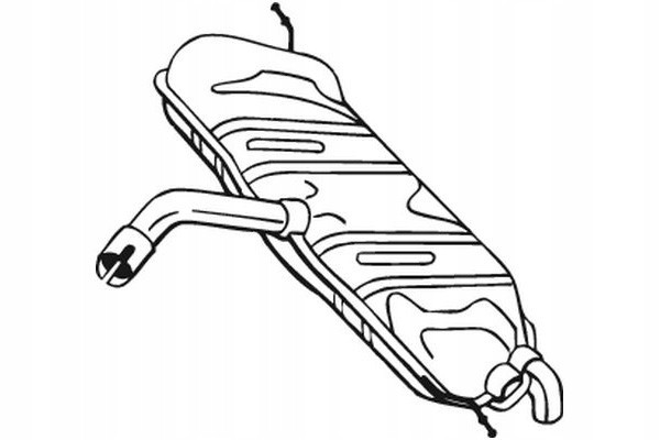 Silenciador Final Bosal 233-453 para VW Golf Plus y Golf VI nuevo 2
