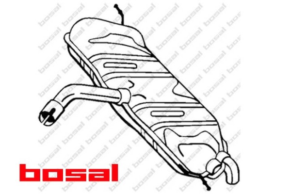 Silenciador Final Bosal 233-453 para VW Golf Plus y Golf VI nuevo 4