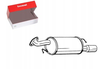 BOSAL 171 179 Zadni tlumic vyfuku Quality of parts according to GVO Q original with factory logo OEM OES