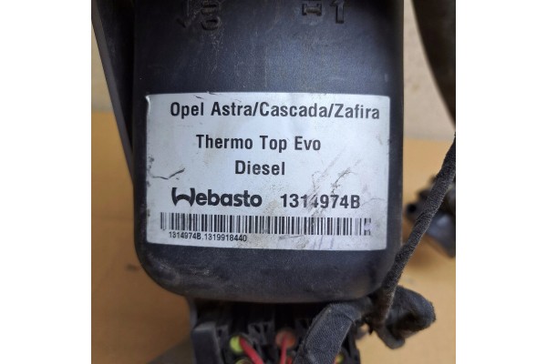 Calefactor estacionario Webasto para Opel Astra J IV 4 (Modelos 1314974b, 1314733c) usado 3