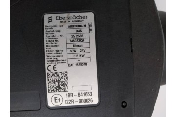 PARKING HEATER WEBASTO 1848348 DAF XF 2012 2016 106 EURO 6 440 FT Catalog number of the part 1848348 5907911517823