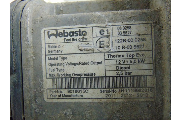Calefactor estacionario Webasto Peugeot 508 9687946580 usado 11