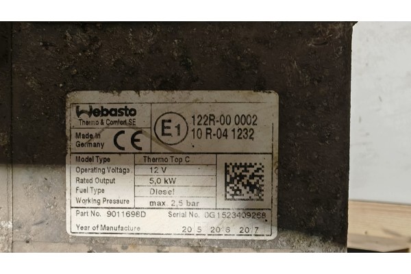 Calefacción estacionaria Webasto para Jumper, Fiat Ducato, Boxer 9011698D 1343815080 usado 2
