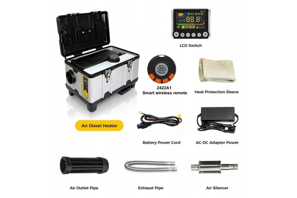 Calefactor de estacionamiento 8KW con WiFi/Bluetooth y detector de CO usado 9