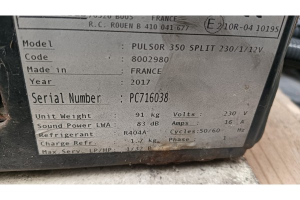 Unidad de Refrigeración Carrier Pulsor 350 No. 726/028 usado 8