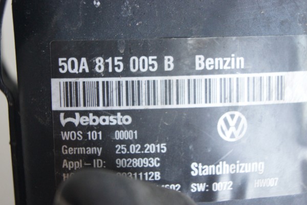 Webasto VW Touran Iii 5QA815005H usado 4