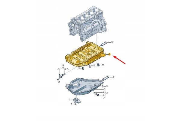 Parte Superior del Cárter de Aceite Cupra Formentor 06K103603DE usado 2