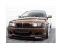 Labio delantero para parachoques BMW E46 M Sport 99-03 en negro piano 
