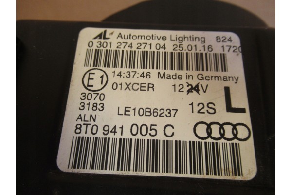 Lámpara Bi-Xenón Delantera Izquierda Audi A5 8T Lift 8T0941005C usado 8
