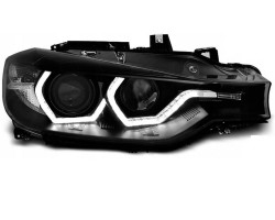 LAMP HEADLIGHTS BMW F30 F31 11 15 LED BLACK DRL