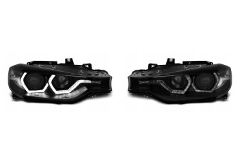 LAMP HEADLIGHTS BMW F30 F31 11 15 LED BLACK DRL Installation side left right