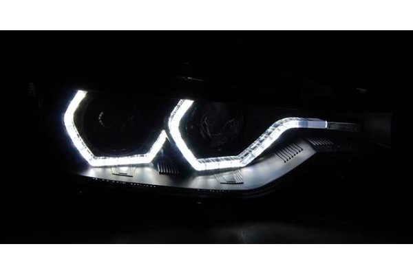 Faros LED Drl Tuning-Tec Izquierdo y Derecho Halógeno Europeo usado 6