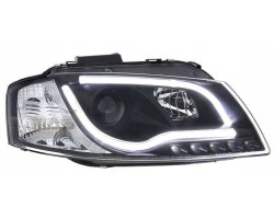 Headlight lamps Audi A3 8P BLACK TUBE