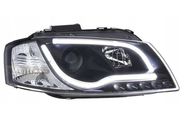 Headlight lamps Audi A3 8P BLACK TUBE
