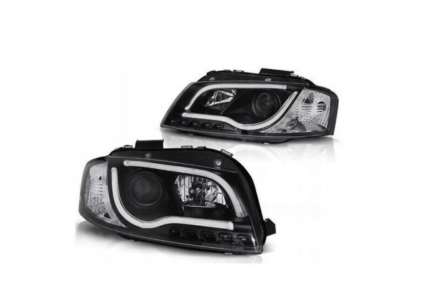 Headlight lamps Audi A3 8P BLACK TUBE Part manufacturer Sonar