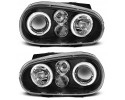 Headlight Lamp Set Lenticular Black Tuning VW Golf IV 4 1j 1998 04