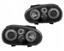 Headlight Lamp Set Lenticular Black Tuning VW Golf IV 4 1j 1998 04 Catalog number of the part LPVW60