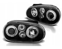 Headlight Lamp Set Lenticular Black Tuning VW Golf IV 4 1j 1998 04 Part manufacturer Junyan