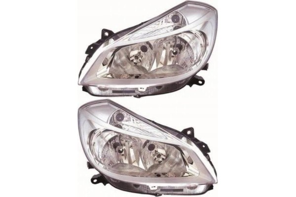 FRONT HEADLIGHT RENAULT CLIO III KPL L R Part manufacturer Depo