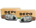 Faros delanteros DEPO para Audi A4 B7 2004-2008 izquierdo y derecho