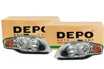 Faros delanteros DEPO para Audi A4 B7 2004-2008 izquierdo y derecho