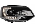Front lamps VW T5 2010 15 Xenon Look DRL DEPO
