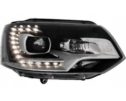 Front lamps VW T5 2010 15 Xenon Look DRL DEPO