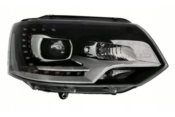 Front lamps VW T5 2010 15 Xenon Look DRL DEPO Catalog number of the part LPVWM4 mhm