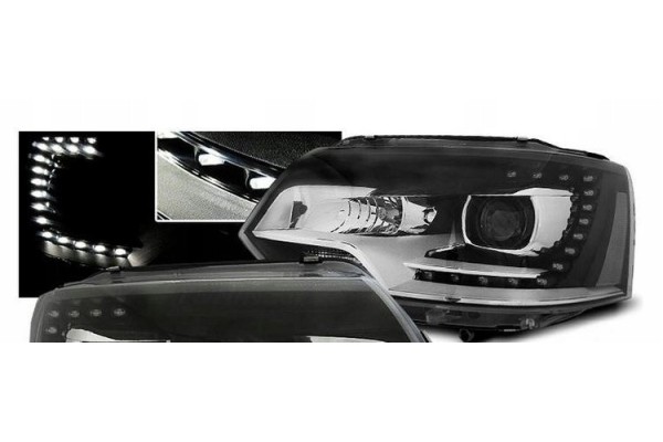 Front lamps VW T5 2010 15 Xenon Look DRL DEPO Installation side left right