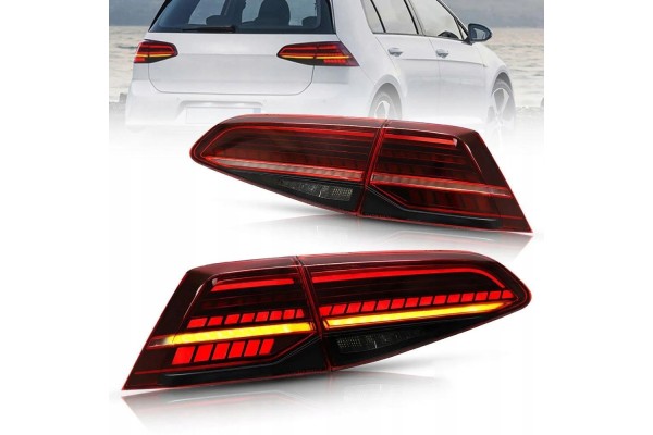 Luces traseras LED dedicadas Net-Cars para VW Golf 7 2012-2019 con bombillas usado 3
