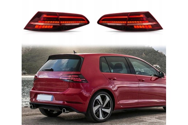 Luces traseras LED dedicadas Net-Cars para VW Golf 7 2012-2019 con bombillas usado 4